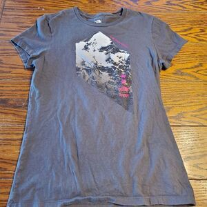 The North Face grey mountain tshirt Size small
